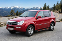 SsangYong Rexton I 2001-2017 гг. Боковые Подножки Maya Red (2 шт., Алюминий) фото 1