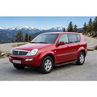 Боковые Подножки Maya Red (2 шт., Алюминий) SsangYong Rexton I 2001-2017 гг. фото 1