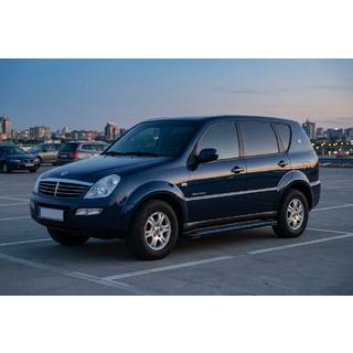 Боковые Подножки Maya Blue (2 шт., Алюминий) SsangYong Rexton I 2001-2017 гг. фото 1