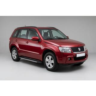 Боковые пороги Bosphorus Grey (2 шт., алюминий) Suzuki Grand Vitara 2005-2017 гг. фото 1