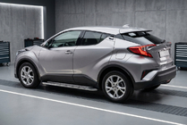 Toyota C-HR 2016-2023 гг. Боковые Подножки Maydos V2 (2 шт., Алюминий) фото 1