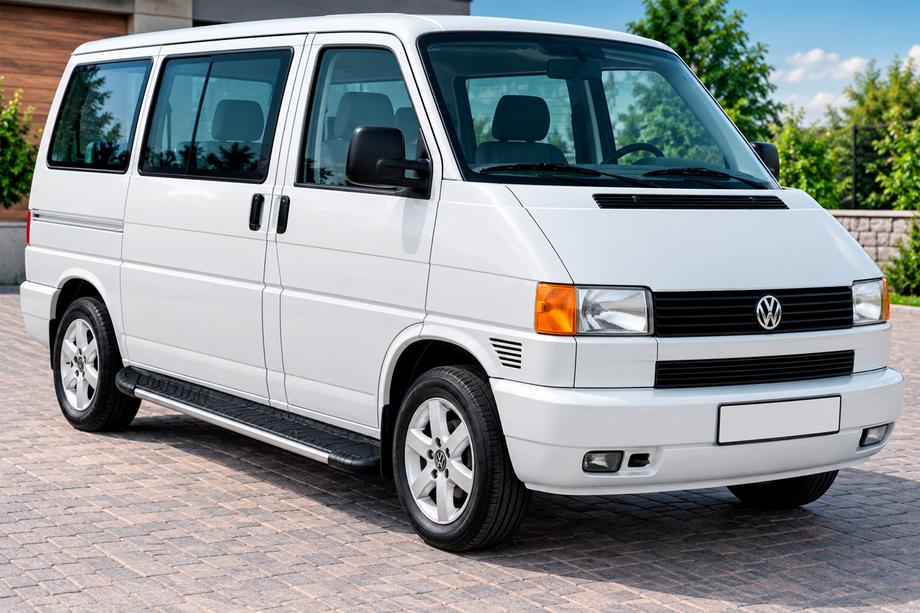 Volkswagen T4 Caravelle/Multivan 1990–2003 гг. Боковые пороги Bosphorus Grey (2 шт., алюминий) Длинная База Фото 1