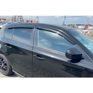 Ветровики на окна (4 шт, HIC) BMW 1 серия E81/E82/E87/E88 2004-2011 гг. фото 1