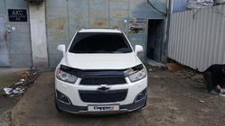 Chevrolet Captiva 2006-2019 гг. Дефлектор капота 2012+ EU (EuroCap) фото 4