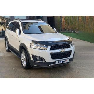 Дефлектор капота 2012+ EU (EuroCap) Chevrolet Captiva 2006-2019 гг. фото 3