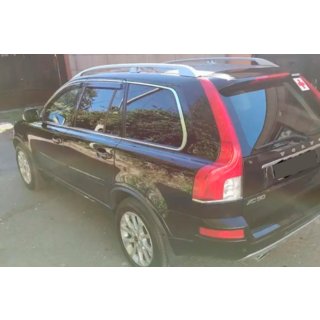 Ветровики с хромированным молдингом (4 шт, HIC) Volvo XC90 2002-2014 гг. фото 2