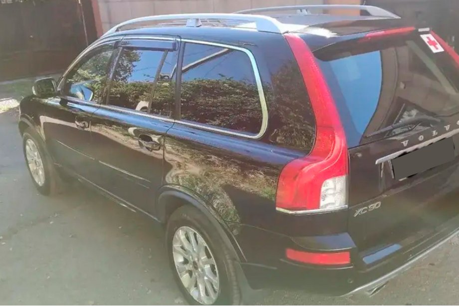 Volvo XC90 2002-2014 гг. Ветровики с хромированным молдингом (4 шт, HIC) Фото 2