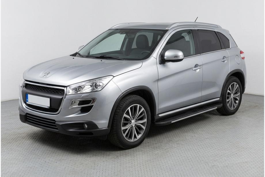 Peugeot 4008 2012-2017 гг. Боковые пороги Bosphorus Grey (2 шт., алюминий) Image