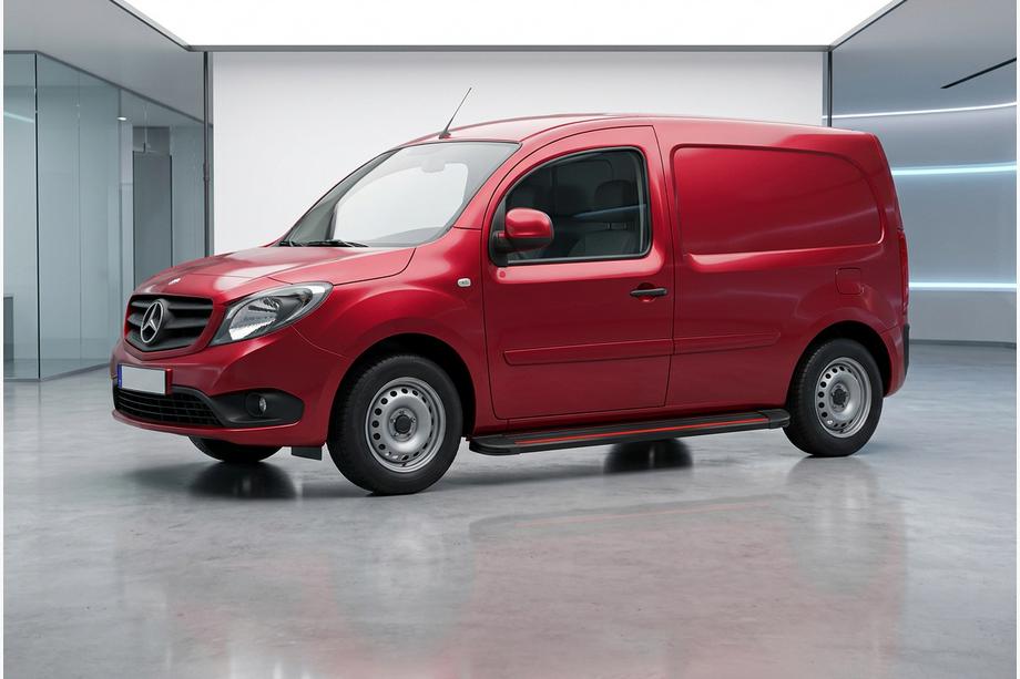 Mercedes Citan 2013-2021 гг. Боковые Подножки Maya Red (2 шт., Алюминий) Image