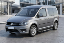 Volkswagen Caddy 2015-2020 гг. Боковые пороги Bosphorus Grey (2 шт., алюминий) фото 1