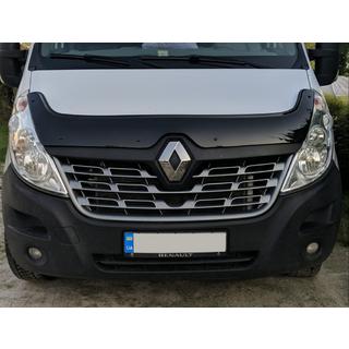 Дефлектор капота 2015-2019 (EuroCap) Renault Master 2011-2023 гг. фото 4