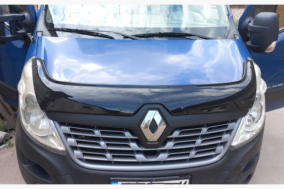 Renault Master 2011-2023 гг. Дефлектор капота 2015-2019 (EuroCap) Image