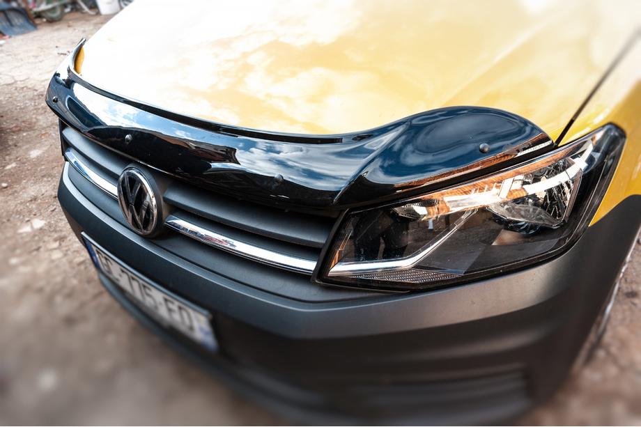 Volkswagen Caddy 2015-2020 гг. Дефлектор капота (EuroCap) Image