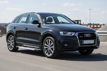 Audi Q3 2011-2019 гг. Боковые Подножки New Vision Grey (2 шт., Алюминий) фото 1