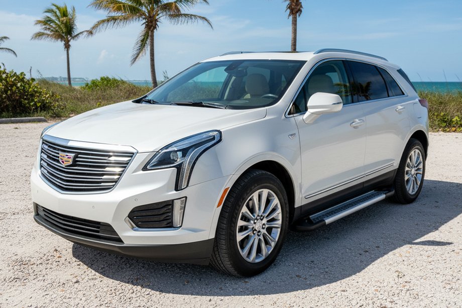 Cadillac XT5 2016- гг. Боковые Подножки New Vision Grey (2 шт., Алюминий) Image