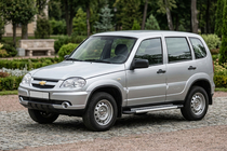 Chevrolet Niva 1998-2020 гг. Боковые Подножки New Vision Grey (2 шт., Алюминий) фото 1