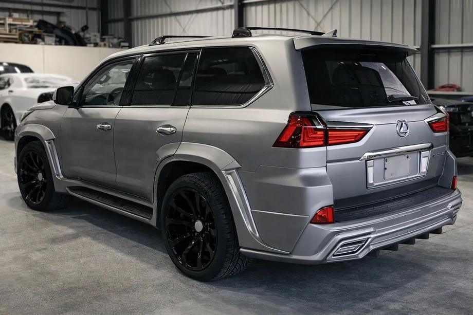 Lexus LX570/450d 2008-2022 гг. Нижний спойлер V1 (2016-2023) Белый Фото 4