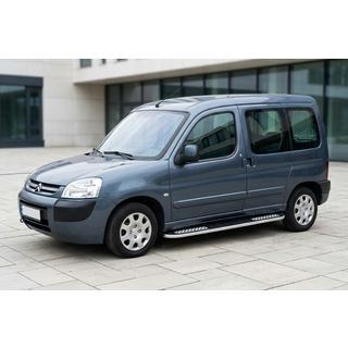 Боковые Подножки Tayga V2 (2 шт., Алюминий) Citroen Berlingo 1996-2008 гг. фото 1