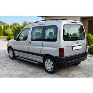 Боковые пороги New Vision Black (2 шт., алюминий) Citroen Berlingo 1996-2008 гг. фото 1