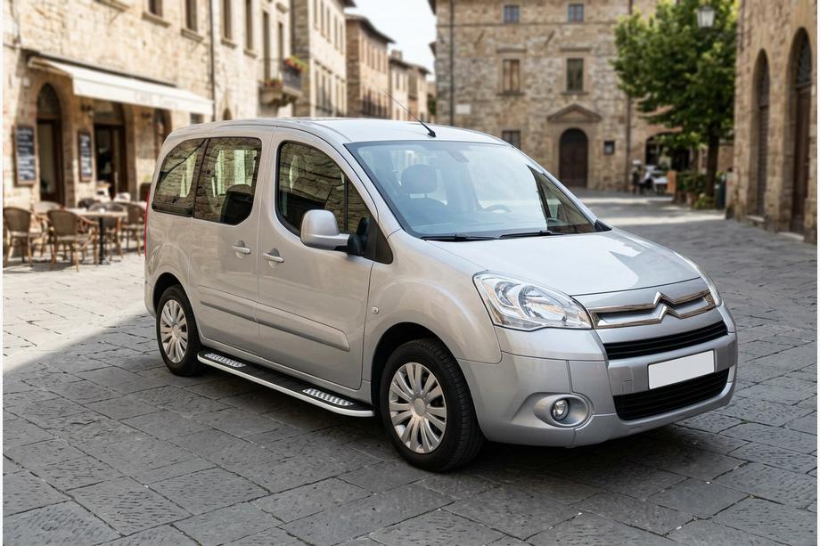 Citroen Berlingo 2008-2018 гг. Боковые Подножки Tayga V2 (2 шт., Алюминий) Image