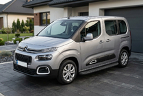 Citroen Berlingo/Multispace 2018- гг. Боковые Подножки Tayga Black (2 шт., Алюминий) фото 1