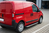 Citroen Nemo 2007-2017 гг. Боковые Подножки BlackLine (2 шт., Алюминий) фото 1