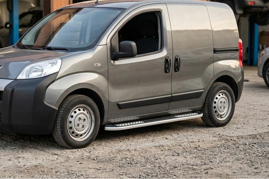 Citroen Nemo 2007-2017 гг. Боковые Подножки Tayga V2 (2 шт., Алюминий) Image