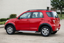Daihatsu Terios 2006-2017 гг. Боковые Подножки New Vision Grey (2 шт., Алюминий) фото 1