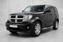 Dodge Nitro 2006-2011 гг. Боковые Подножки Tayga V2 (2 шт., Алюминий) фото 1