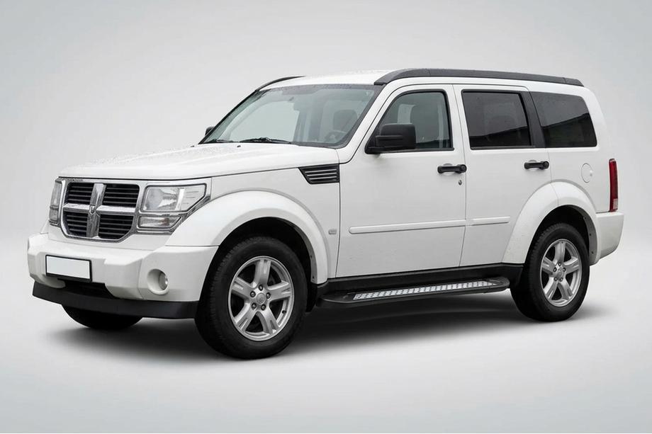 Dodge Nitro 2006-2011 гг. Боковые пороги New Vision Black (2 шт., алюминий) Image
