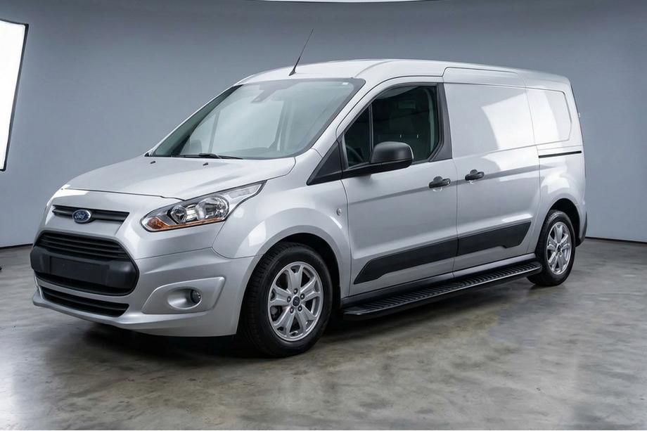 Ford Connect 2014-2021 гг. Боковые Подножки Tayga Black (2 шт., Алюминий) Image
