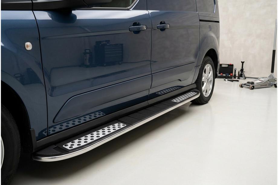 Ford Connect 2014-2021 гг. Боковые Подножки Tayga V2 (2 шт., Алюминий) Image