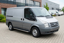 Ford Transit 2000–2014 гг. Боковые Подножки BlackLine (2 шт., Алюминий) фото 1