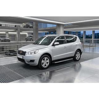 Боковые Подножки BlackLine (2 шт., Алюминий) Geely Emgrand X7 2011- гг. фото 1
