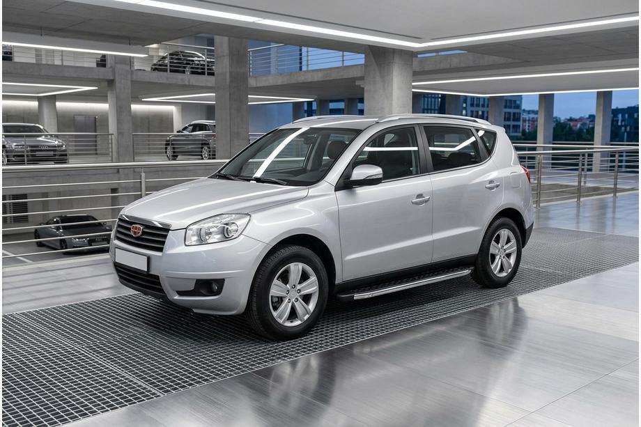 Geely Emgrand X7 2011- гг. Боковые Подножки BlackLine (2 шт., Алюминий) Image