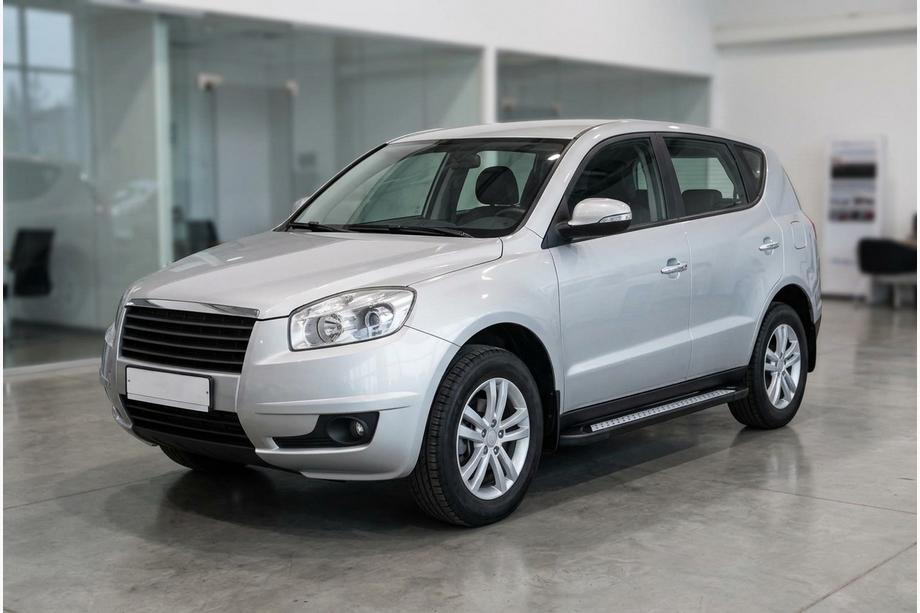Geely Emgrand X7 2011- гг. Боковые пороги New Vision Black (2 шт., алюминий) Image