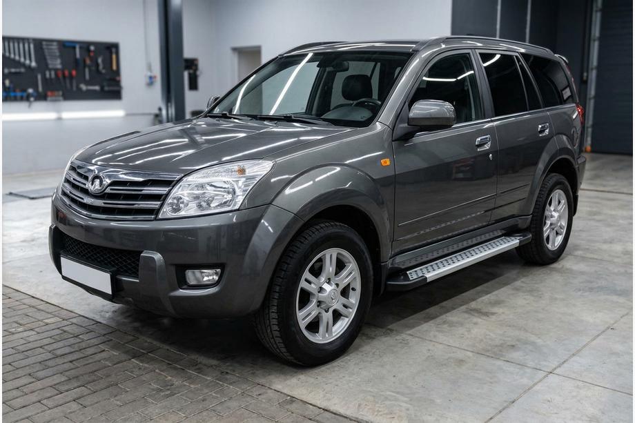 GreatWall Haval/Hover H3 2005-2013 гг. Боковые Подножки New Vision Grey (2 шт., Алюминий) Image