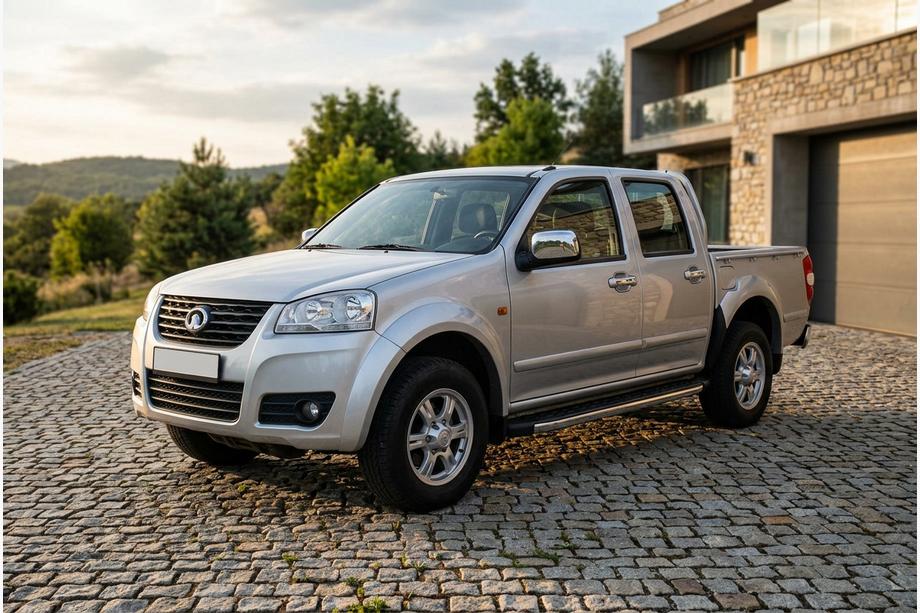 GreatWall Wingle 5 2006- гг. Боковые Подножки BlackLine (2 шт., Алюминий) Image