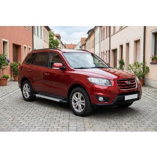 Боковые Подножки New Vision Grey (2 шт., Алюминий) Hyundai Santa Fe 2 2006-2012 гг. фото 1