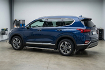 Hyundai Santa Fe 4 2018-2023 гг. Боковые Подножки BlackLine (2 шт., Алюминий) фото 1
