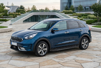 Kia Niro 2016–2021 гг. Боковые Подножки RedLine Black (2 шт., Алюминий) фото 1