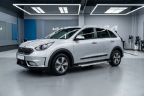 Kia Niro 2016–2021 гг. Боковые Подножки New Vision Grey (2 шт., Алюминий) фото 1