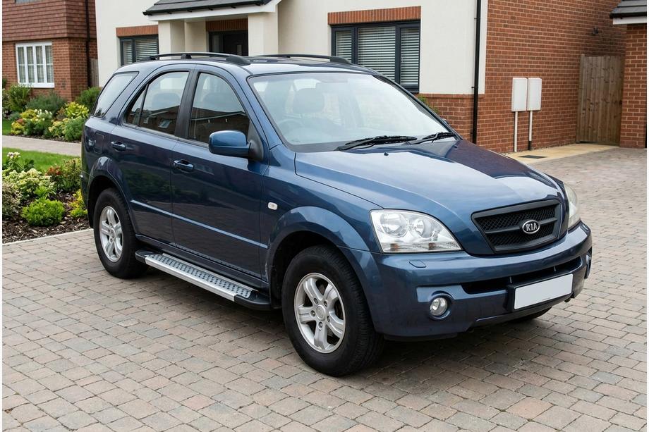 Kia Sorento I BL 2002-2009 гг. Боковые Подножки New Vision Grey (2 шт., Алюминий) Image