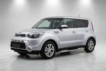 Kia Soul II 2013-2018 гг. Боковые Подножки Tayga V2 (2 шт., Алюминий) фото 1