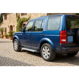 Боковые Подножки New Vision Grey (2 шт, Алюминий) Land Rover Discovery III 2004–2009 гг. фото 1