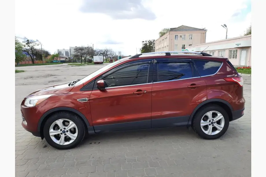 Ford Kuga/Escape 2013-2019 гг. Турецкие рейлинги Хром (2 шт) Image
