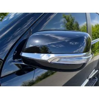 Накладки на зеркала (2 шт, хром) Lexus GX460 2009-2023 гг. фото 1