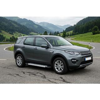 Боковые Подножки Vision New Grey (2 шт., Алюминий) Land Rover Discovery Sport 2014- гг. фото 1