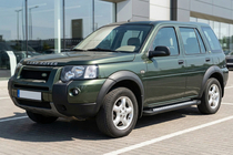 Land Rover Freelander I 1997-2006 гг. Боковые Подножки New Vision Black (2 шт, Алюминий) фото 1