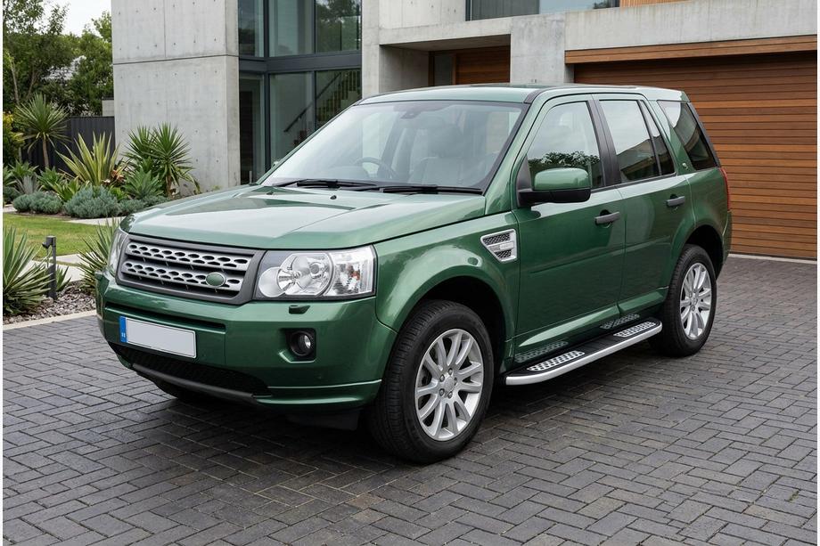 Land Rover Freelander II 2006–2014 гг. Боковые Подножки Tayga V2 (2 шт., Алюминий) Image